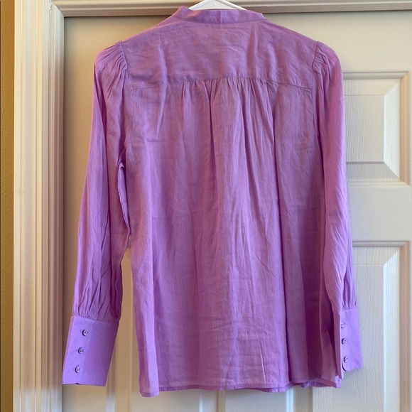 LOFT Women's lilac Button-Up Top, SP, NWT - Picture 5 of 12
